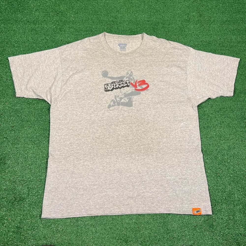 Reebok NBA Street V3 Graphic T-Shirt XL Gray Basketball PS2 Y2K
